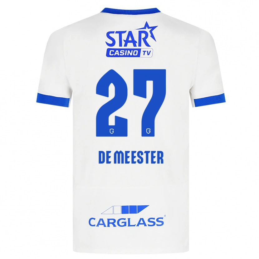 Danxen Men Joyce De Meester #27 White Blue Away Jersey 2026/27 T-Shirt