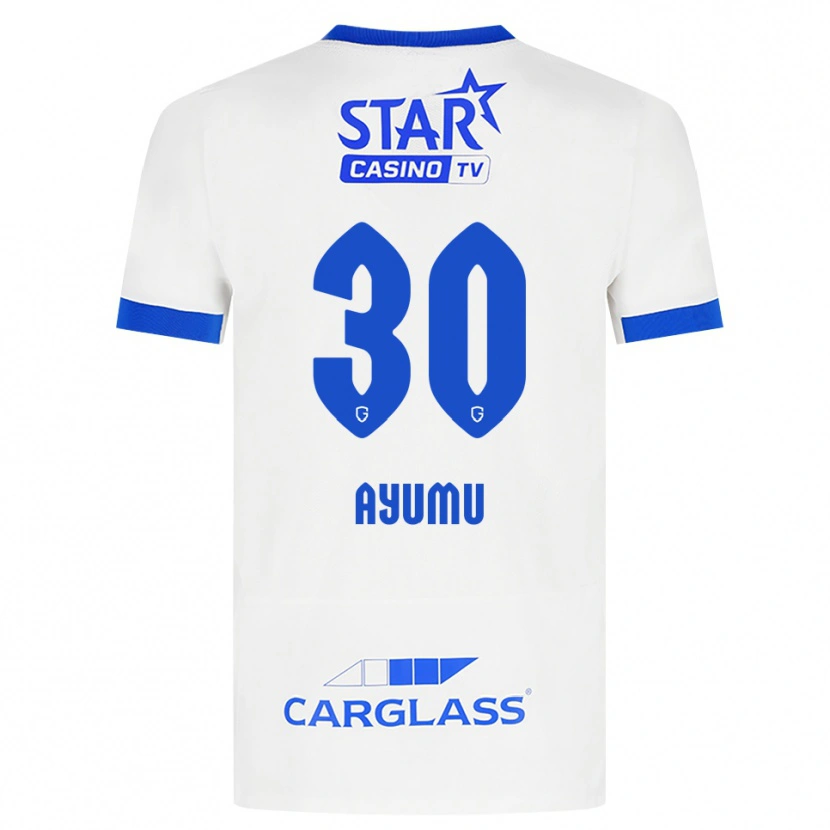 Danxen Men Ayumu Yokoyama #30 White Blue Away Jersey 2026/27 T-Shirt
