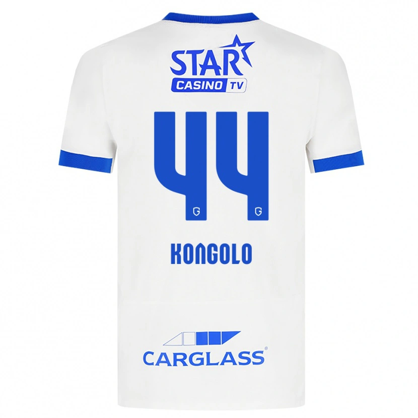Danxen Men Josué Kongolo #44 White Blue Away Jersey 2026/27 T-Shirt