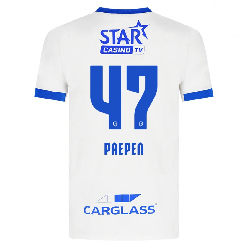 Danxen Men Sam Paepen #47 White Blue Away Jersey 2026/27 T-Shirt