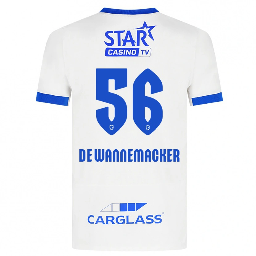 Danxen Men August De Wannemacker #56 White Blue Away Jersey 2026/27 T-Shirt