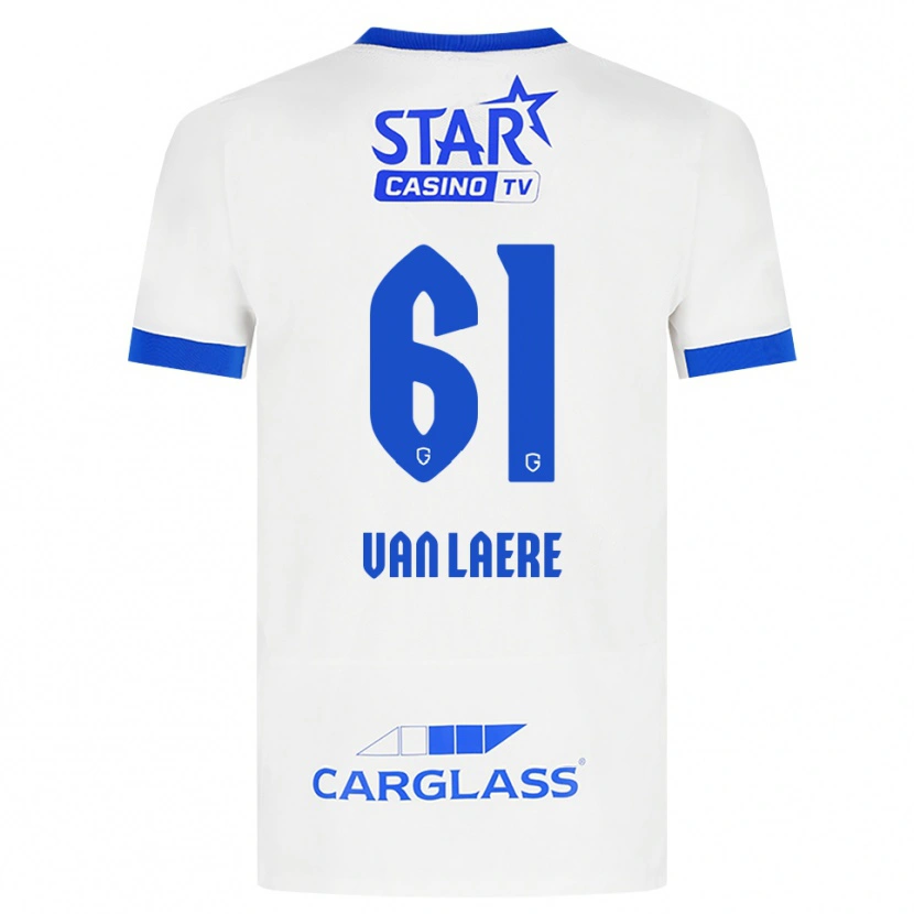 Danxen Men Daan Van Laere #61 White Blue Away Jersey 2026/27 T-Shirt