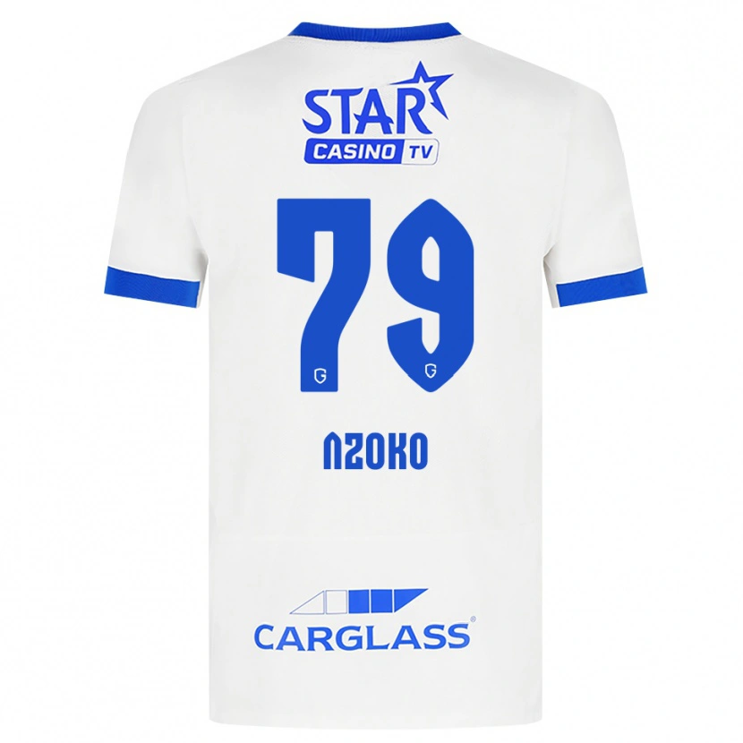 Danxen Men Djoully Nzoko #79 White Blue Away Jersey 2026/27 T-Shirt