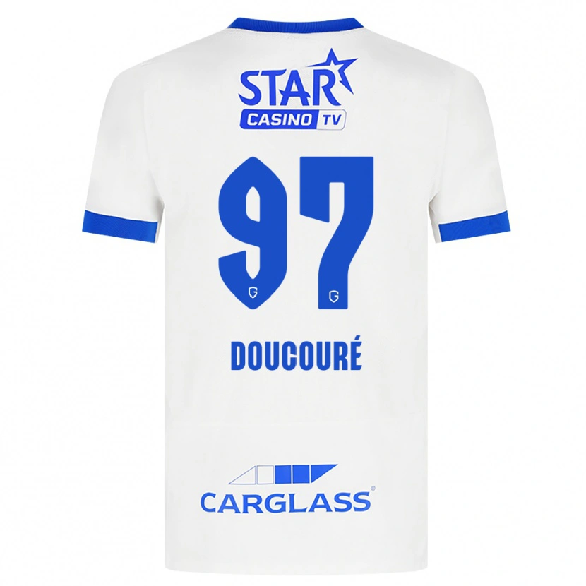 Danxen Men Emile Doucouré #97 White Blue Away Jersey 2026/27 T-Shirt