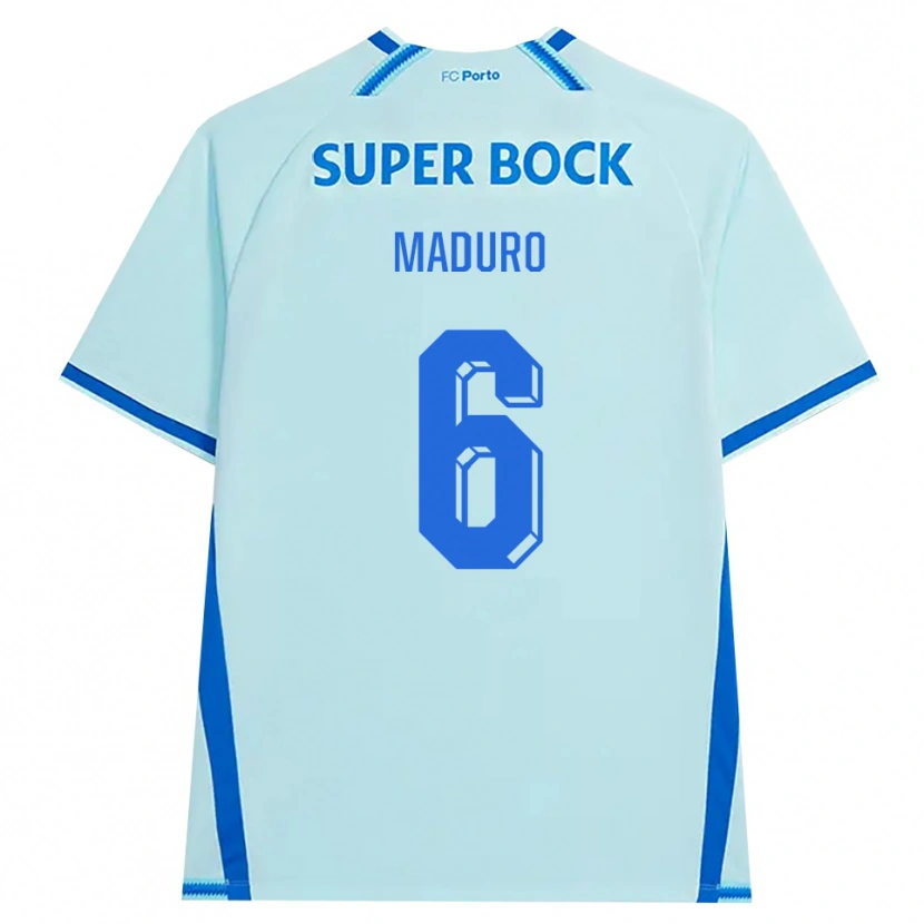Danxen Men Henrique Maduro #6 Lightcyan Blue Third Jersey 2026/27 T-Shirt