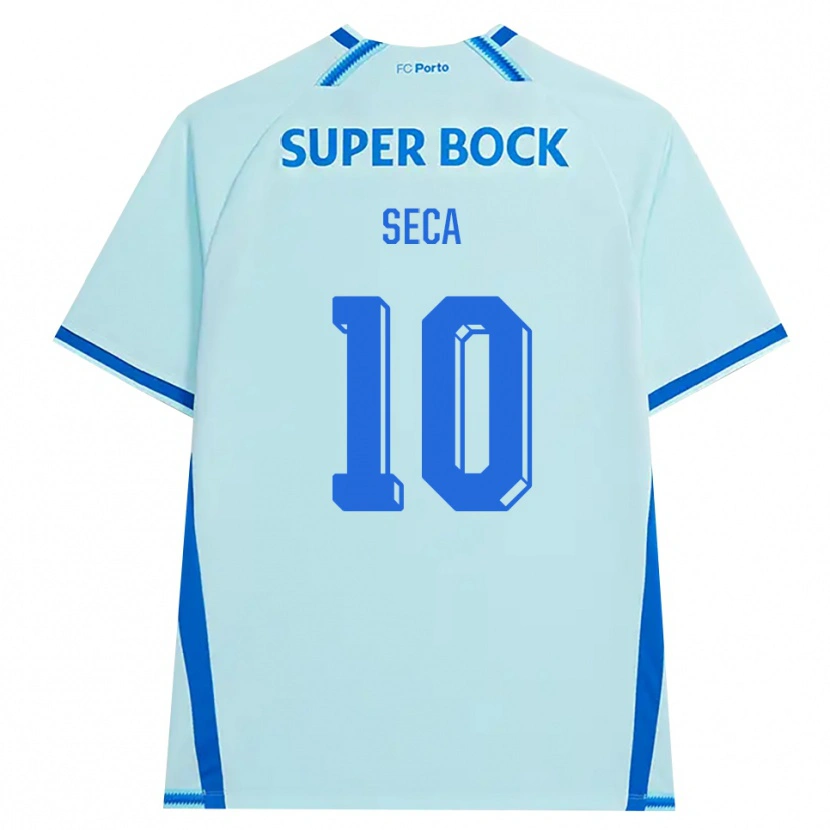 Danxen Men Rodrigo Seca #10 Lightcyan Blue Third Jersey 2026/27 T-Shirt