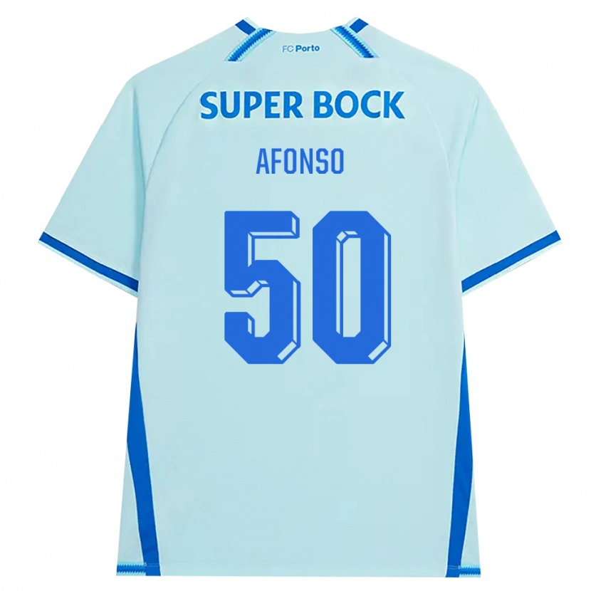 Danxen Men João Afonso #50 Lightcyan Blue Third Jersey 2026/27 T-Shirt