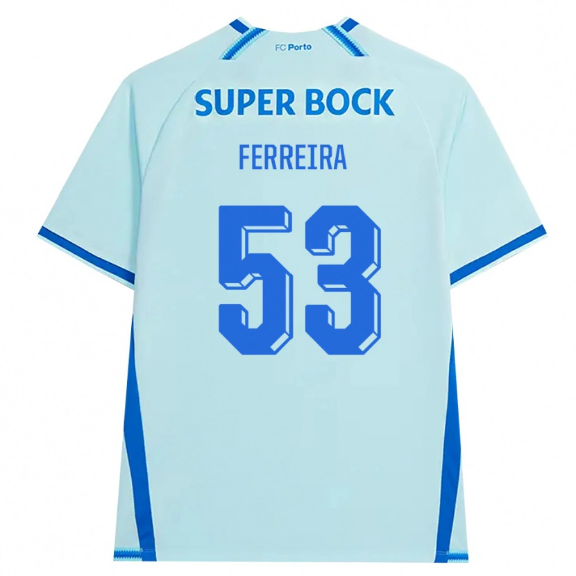 Danxen Men Eduardo Ferreira #53 Lightcyan Blue Third Jersey 2026/27 T-Shirt
