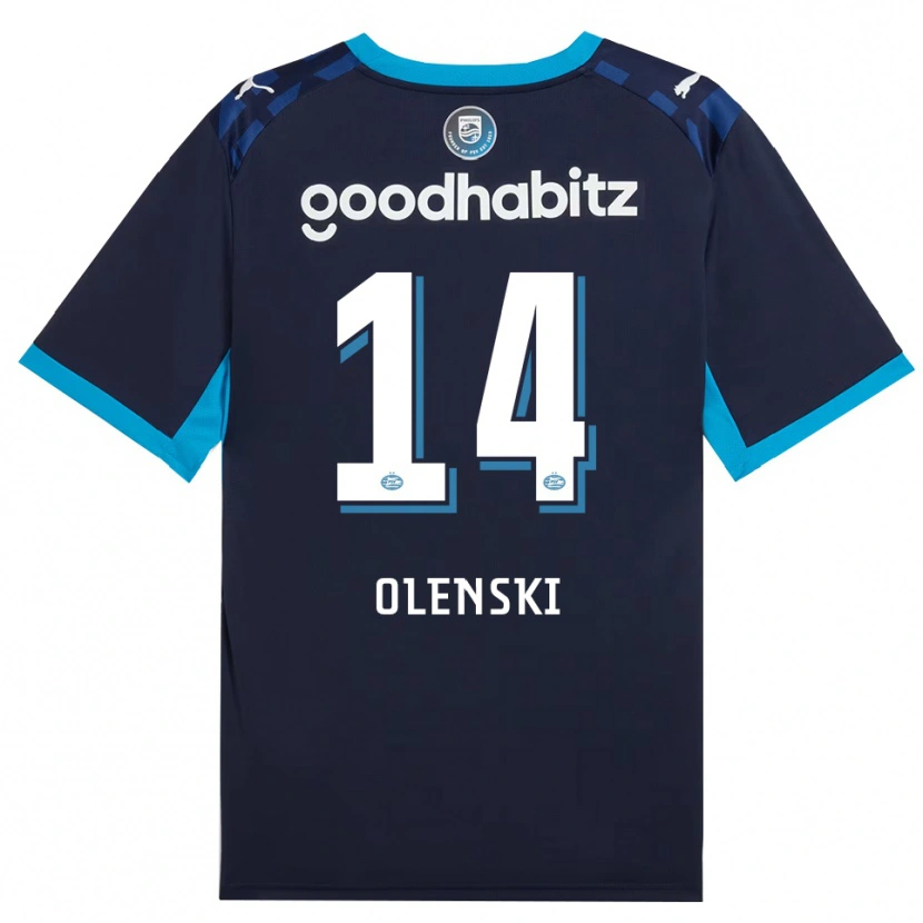Danxen Men Rayjen Olenski #14 Dodger Blue Royal Blue Third Jersey 2026/27 T-Shirt