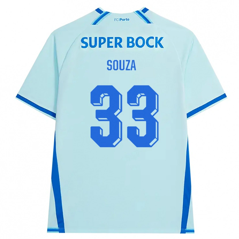 Danxen Men João Victor De Souza Menezes #33 Lightcyan Blue Third Jersey 2026/27 T-Shirt