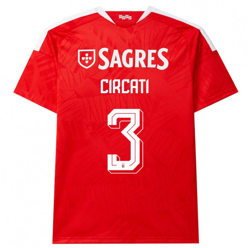 Danxen Men Alessandro Circati #3 Red White Yellow Home Jersey 2026/27 T-Shirt