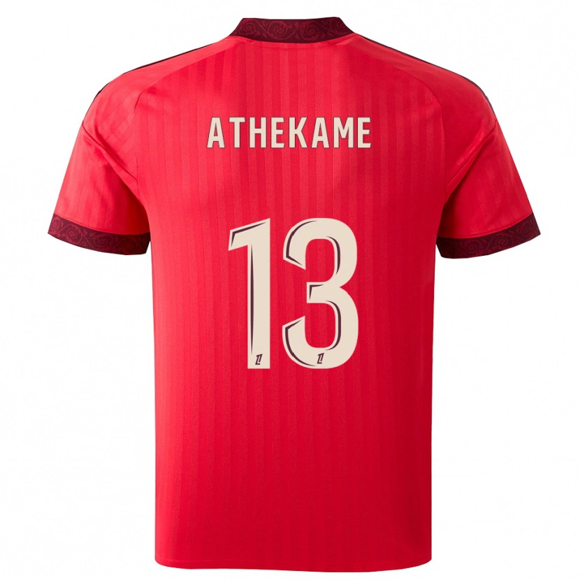 Danxen Men Zachary Athekame #13 Burgundy Red White Away Jersey 2026/27 T-Shirt