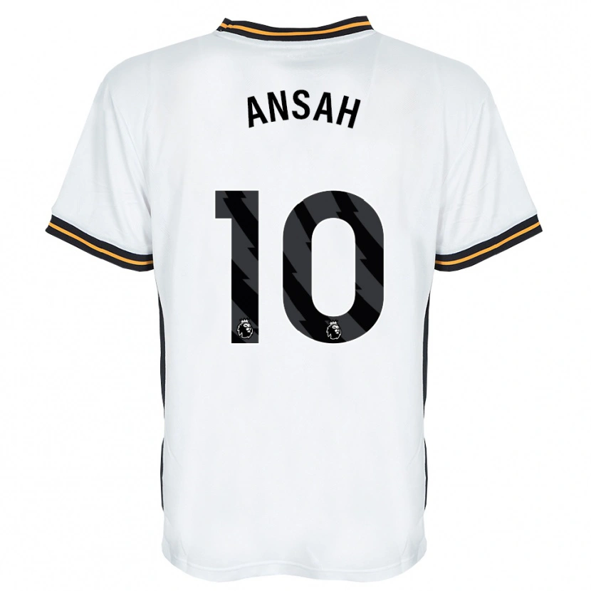 Danxen Men Ilyas Ansah #10 White Orange Black Away Jersey 2026/27 T-Shirt