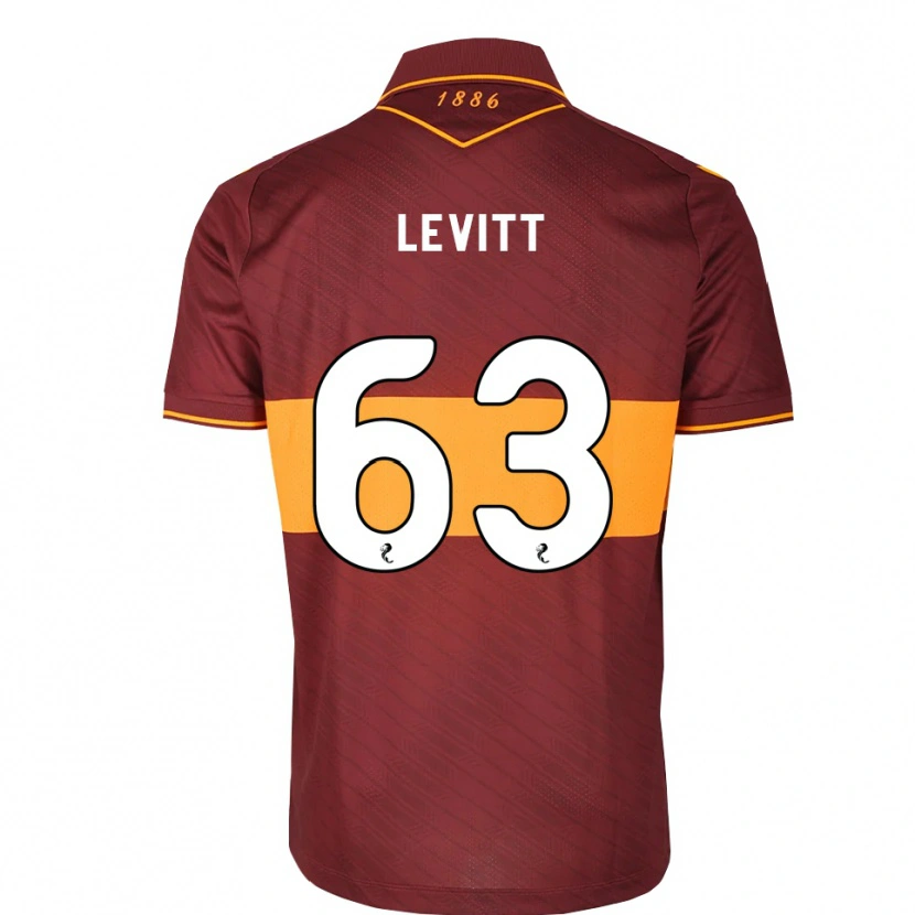 Danxen Men Dylan Levitt #63 Orange Maroon Away Jersey 2026/27 T-Shirt
