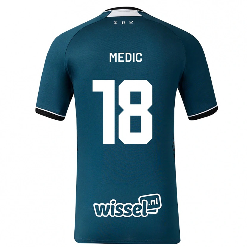 Danxen Men Jakov Medic #18 Dark Slate Gray White Away Jersey 2026/27 T-Shirt