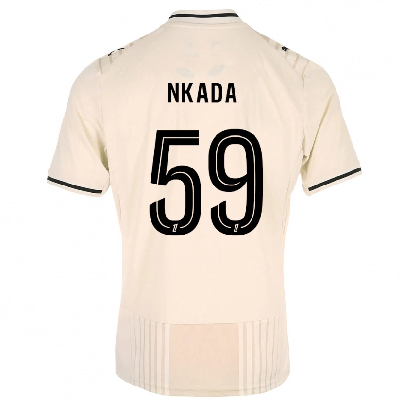 Danxen Men Timothé Nkada #59 Oldlace Black Antiquewhite Away Jersey 2026/27 T-Shirt