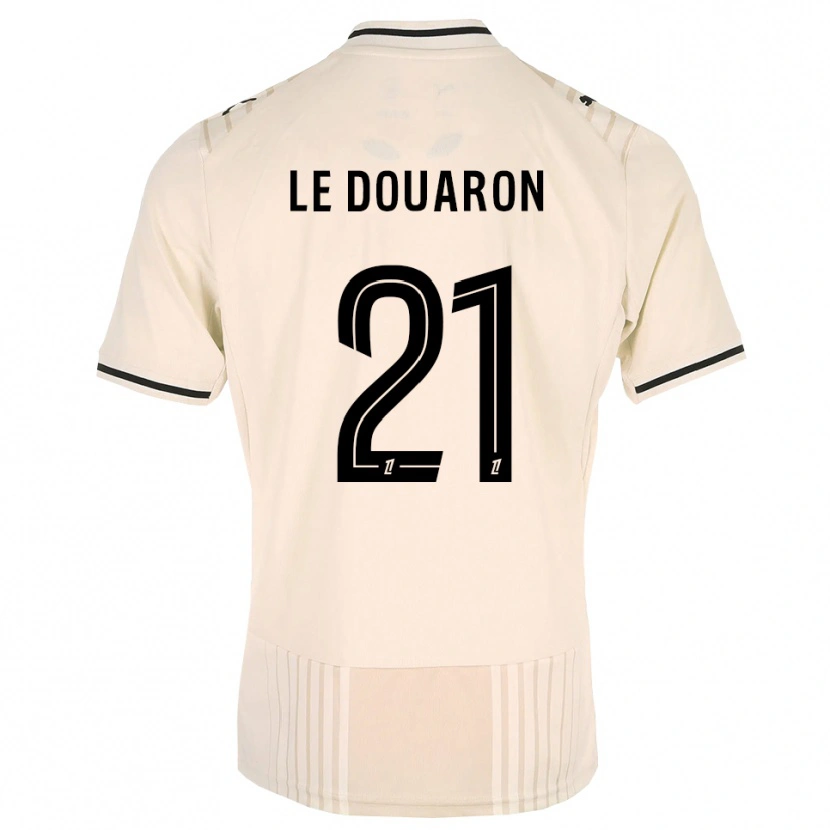Danxen Men Jérémy Le Douaron #21 Oldlace Black Antiquewhite Away Jersey 2026/27 T-Shirt