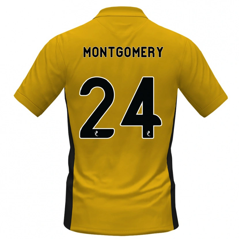 Danxen Women Adam Montgomery #24 Orange Black Home Jersey 2026/27 T-Shirt