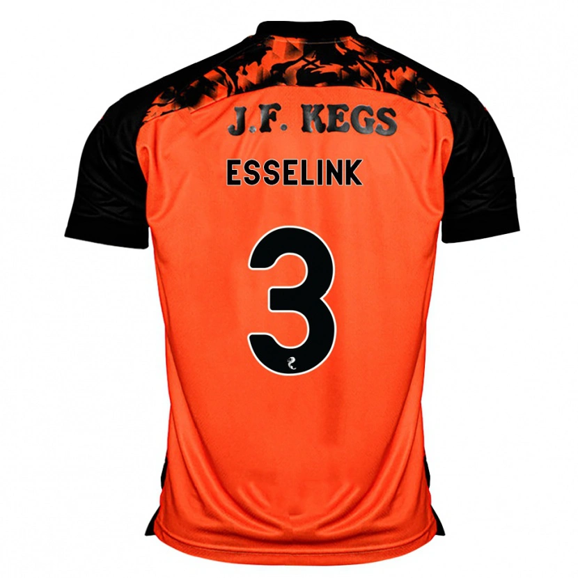 Danxen Women Bert Esselink #3 Orange Black White Home Jersey 2026/27 T-Shirt