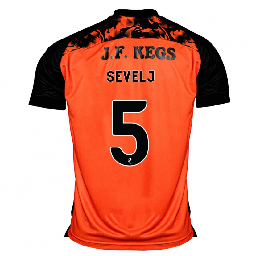 Danxen Women Vicko Sevelj #5 Orange Black White Home Jersey 2026/27 T-Shirt