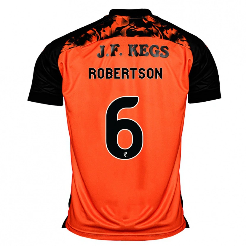 Danxen Women Ashley Robertson #6 Orange Black White Home Jersey 2026/27 T-Shirt