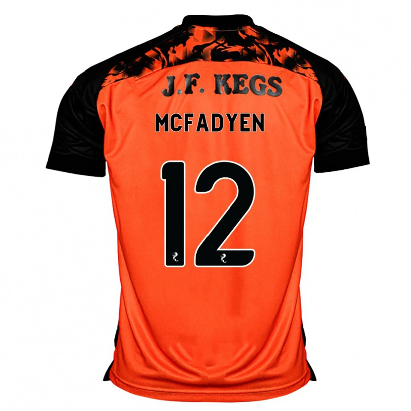 Danxen Women Stacey Mcfadyen #12 Orange Black White Home Jersey 2026/27 T-Shirt
