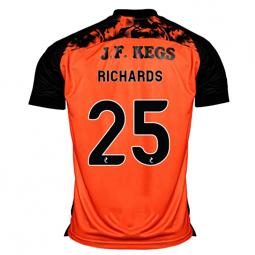 Danxen Women Dave Richards #25 Orange Black White Home Jersey 2026/27 T-Shirt