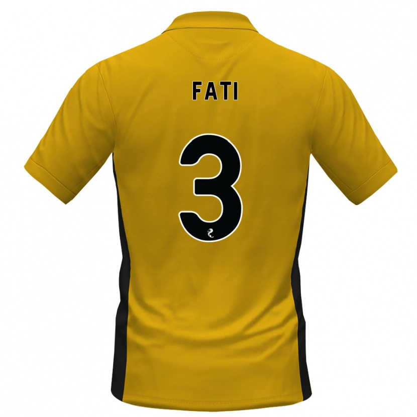 Danxen Women Babacar Fati #3 Orange Black Home Jersey 2026/27 T-Shirt
