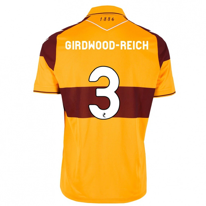 Danxen Women Jake Girdwood-Reich #3 Maroon Orange Home Jersey 2026/27 T-Shirt