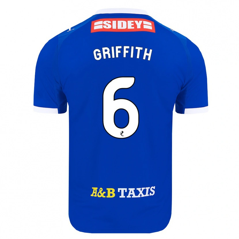 Danxen Women Víctor Griffith #6 Blue Red Yellow Home Jersey 2026/27 T-Shirt