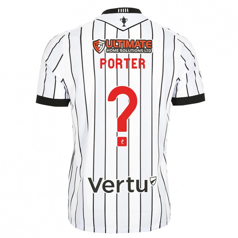 Danxen Women Ryan Porter #0 White Black Red Home Jersey 2026/27 T-Shirt