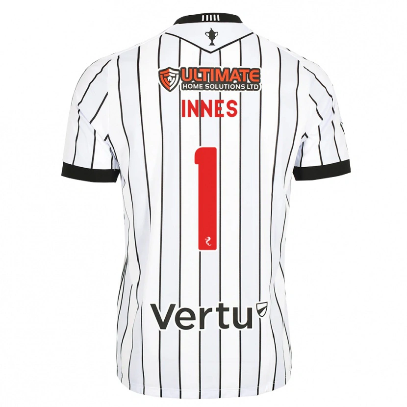 Danxen Women Charlie Innes #1 White Black Red Home Jersey 2026/27 T-Shirt