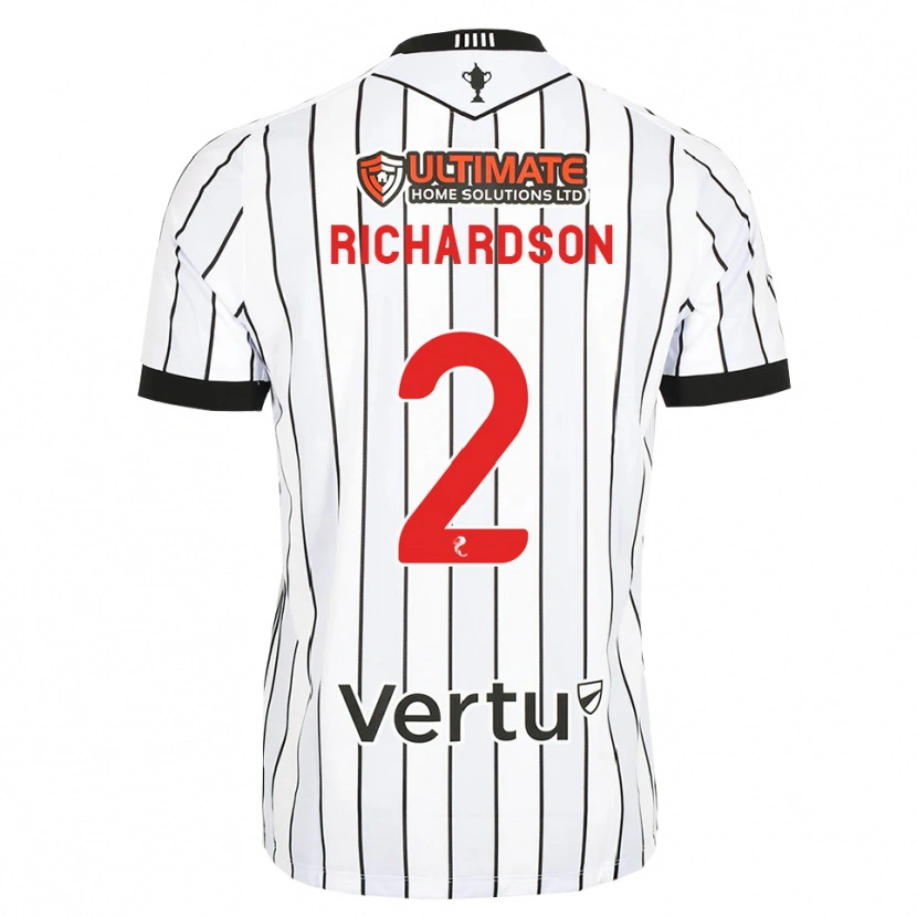 Danxen Women Jayden Richardson #2 White Black Red Home Jersey 2026/27 T-Shirt