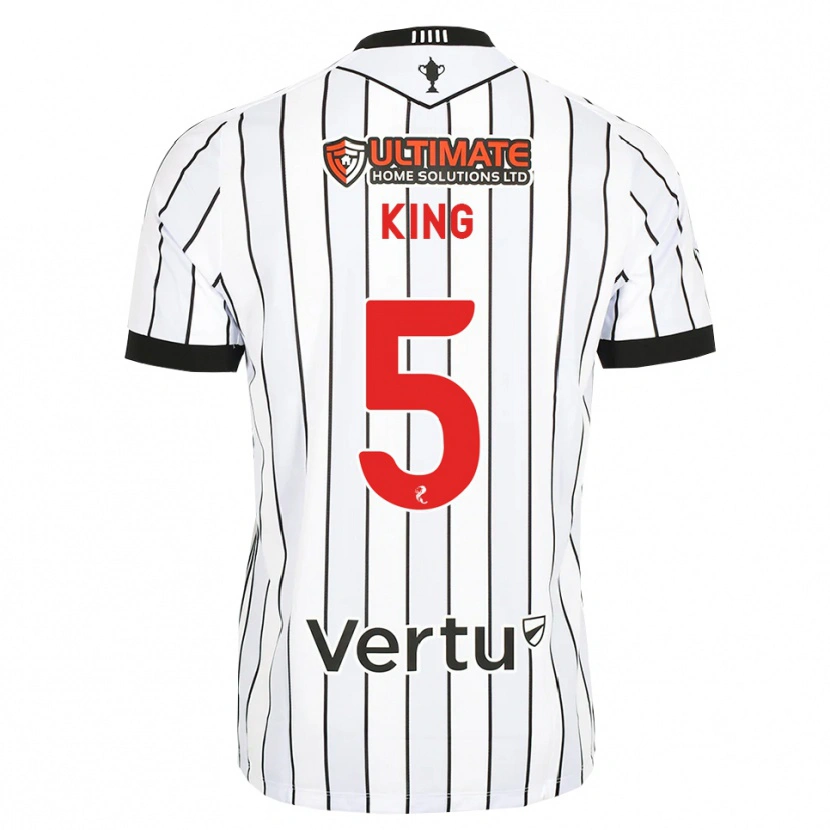 Danxen Women Richard King #5 White Black Red Home Jersey 2026/27 T-Shirt