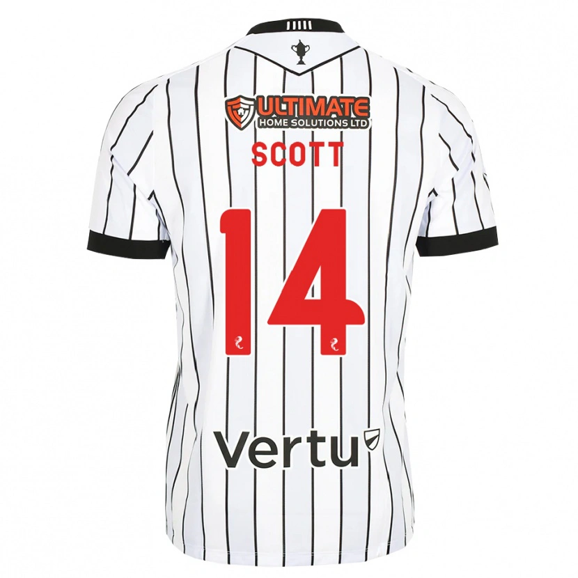 Danxen Women James Scott #14 White Black Red Home Jersey 2026/27 T-Shirt