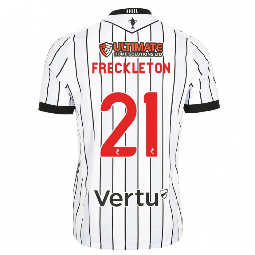 Danxen Women Miguel Freckleton #21 White Black Red Home Jersey 2026/27 T-Shirt