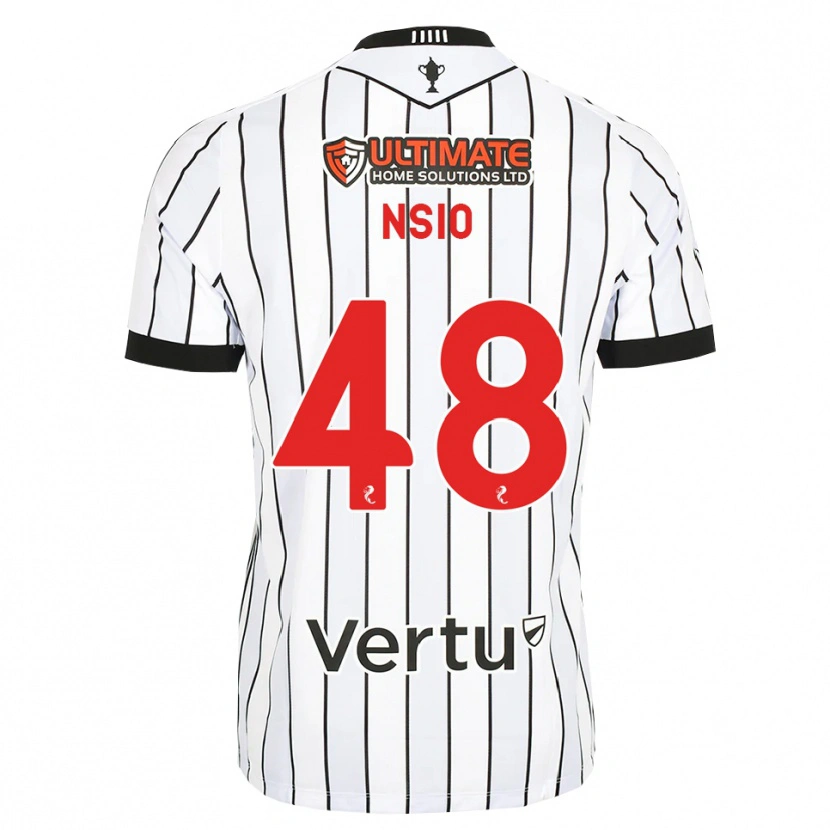 Danxen Women Paul Nsio #48 White Black Red Home Jersey 2026/27 T-Shirt