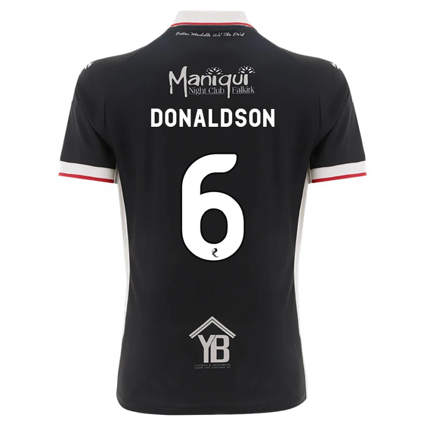 Danxen Women Coll Donaldson #6 Black White Red Home Jersey 2026/27 T-Shirt