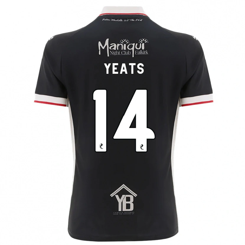 Danxen Women Finn Yeats #14 Black White Red Home Jersey 2026/27 T-Shirt