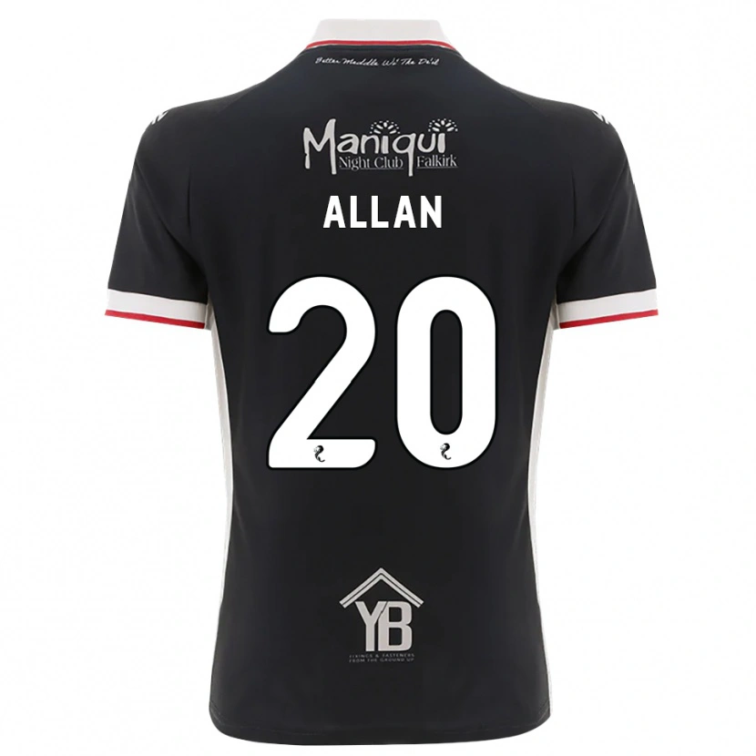 Danxen Women Connor Allan #20 Black White Red Home Jersey 2026/27 T-Shirt