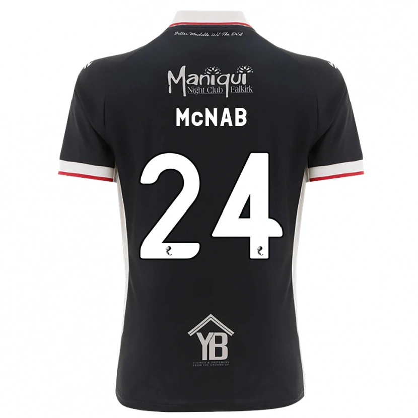 Danxen Women Cameron Mcnab #24 Black White Red Home Jersey 2026/27 T-Shirt