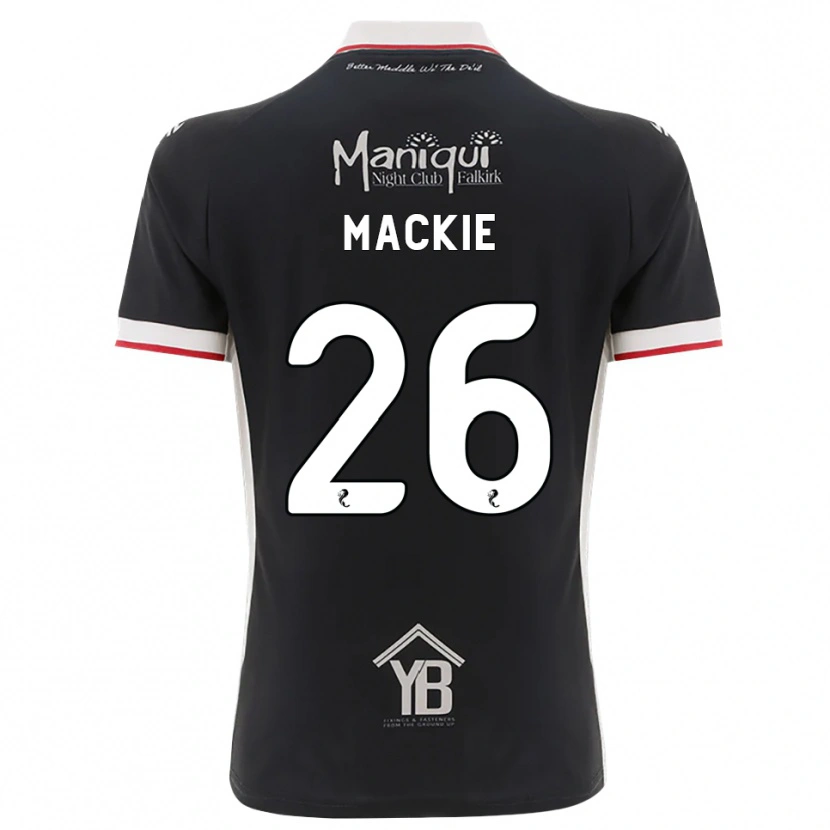 Danxen Women Sean Mackie #26 Black White Red Home Jersey 2026/27 T-Shirt