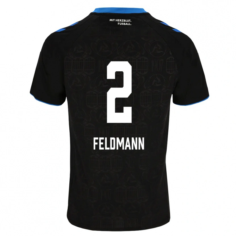 Danxen Women Ole Feldmann #2 Black White Red Home Jersey 2026/27 T-Shirt