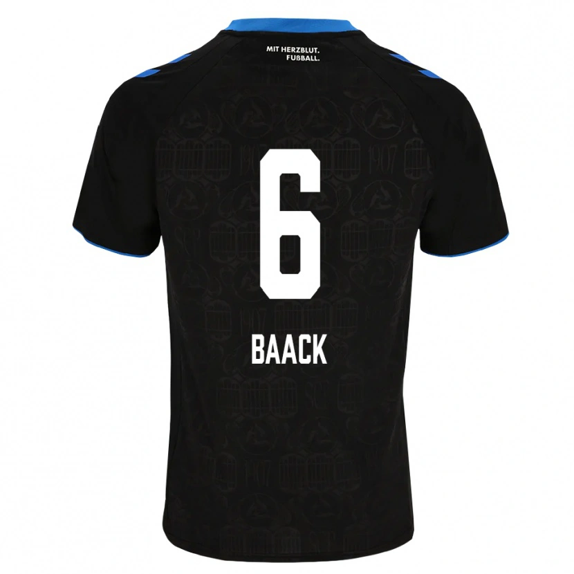 Danxen Women Tom Baack #6 Black White Red Home Jersey 2026/27 T-Shirt
