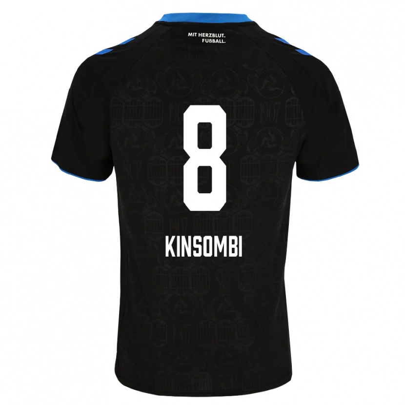 Danxen Women David Kinsombi #8 Black White Red Home Jersey 2026/27 T-Shirt