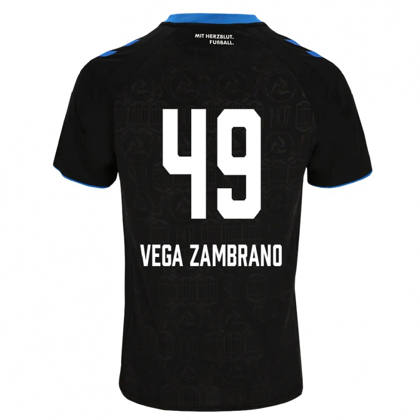 Danxen Women Joel Vega Zambrano #49 Black White Red Home Jersey 2026/27 T-Shirt
