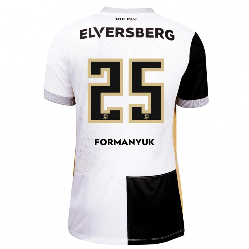 Danxen Women Oleksandr Formanyuk #25 Black White Brown Home Jersey 2026/27 T-Shirt