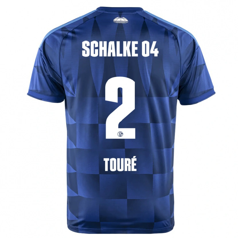 Danxen Women Tidiane Touré #2 Dark Blue Yellow White Home Jersey 2026/27 T-Shirt