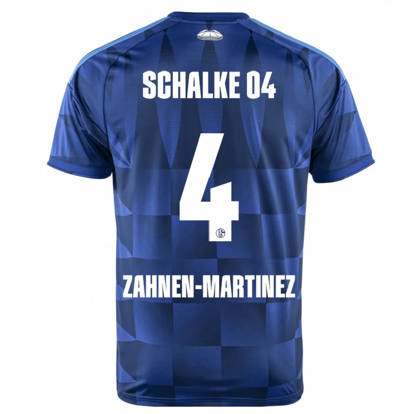 Danxen Women Pablo Zahnen-Martinez #4 Dark Blue Yellow White Home Jersey 2026/27 T-Shirt