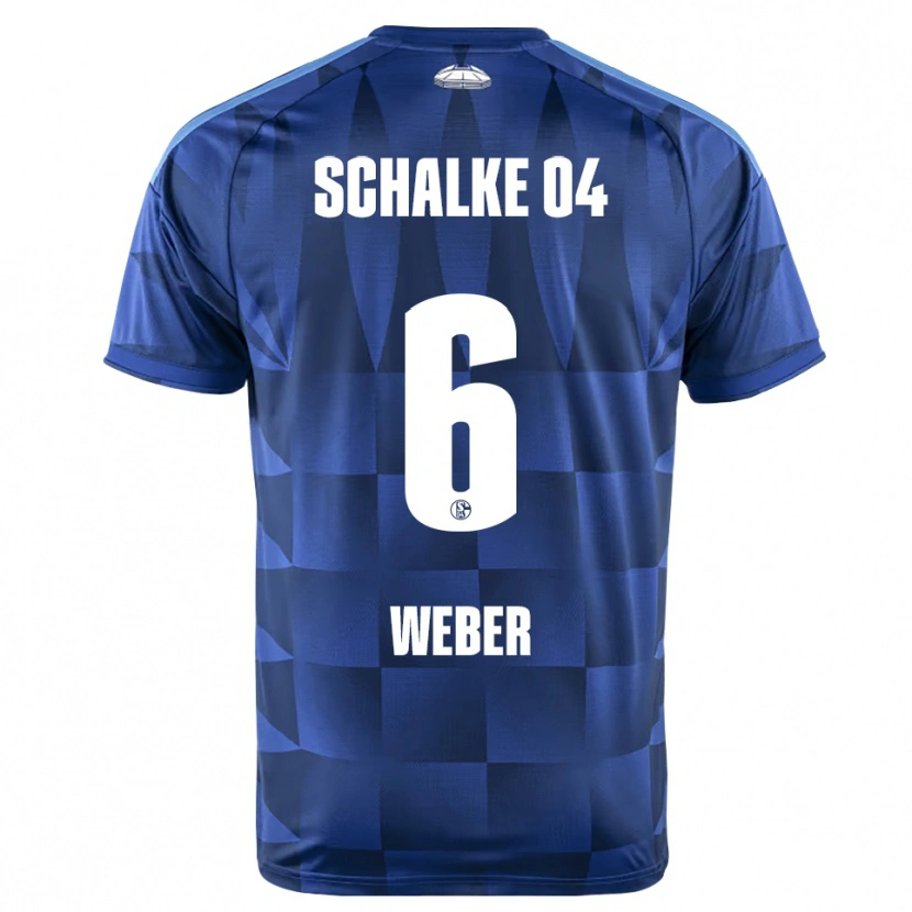 Danxen Women Ben Weber #6 Dark Blue Yellow White Home Jersey 2026/27 T-Shirt